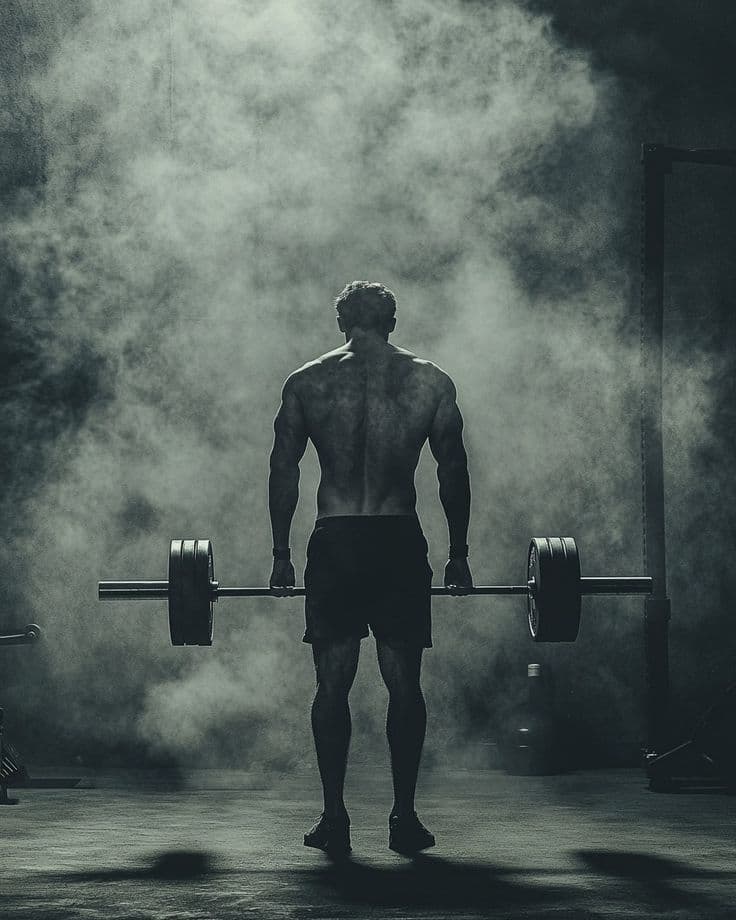 Hero Man Barbell Squat